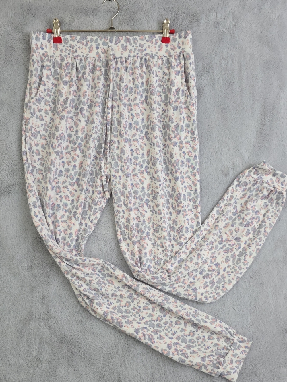Danskin White Leopard-Print Pajama Joggers - Picture 1 of 6
